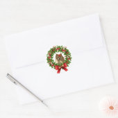 Pom Wreath Holiday Sticker (Umschlag)