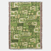 Pomaika’i Tiki Hawaiian Vintag Tapa Decke (Vorderseite Vertikal)