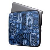 Pomaika’i Tiki Hawaiian Vintag Tapa Laptopschutzhülle (Vorderseite Links)