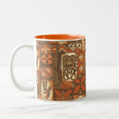 Pomaika’i Tiki Hawaiian Vintag Tapas Zweifarbige Tasse (Links)