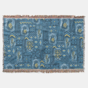Pomaika’i Tiki Hawaiian Vintage-Tapa Decke