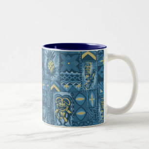 Pomaika’i Tiki Hawaiian Vintage Tapa Zweifarbige Tasse