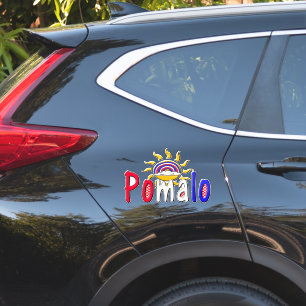 Pomalo – Kroatische Entspannung mit Sonne & Regenb Aufkleber