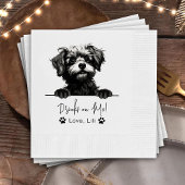 Pomapoo Dog Personalisierte Getränke auf mir Serviette