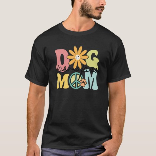 Pomapoo Groovy Hund Mama Frauen Haustier T-Shirt (Vorderseite)