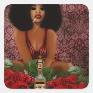 Pomba Gira Quadratischer Aufkleber