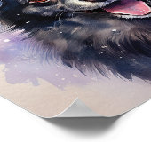 Pomchi Santa Poster (Ecke)