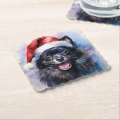 Pomchi Santa Untersetzer (angewinkelt)