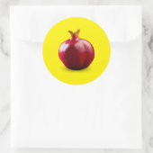 Pomegranat Classic Round Sticker (Tasche)