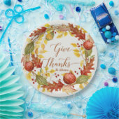 Pomegranat Fall Herbstleather Gewitter Dank Pappteller (Party)