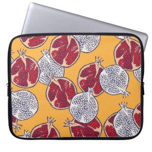 Pomegranat Gezeichnet: Handgemachte Vintage Muster Laptopschutzhülle