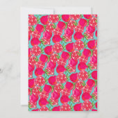 Pomegranat-Malerei mit benutzerdefinierter Monogra Dankeskarte (Rückseite)