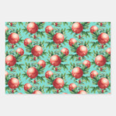 Pomegranat Muster Geschenkpapier Set (Vorderseite 3)