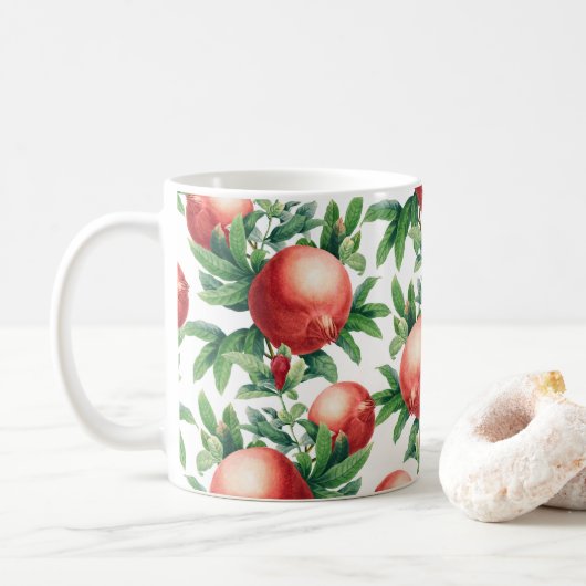 Pomegranat Muster Kaffeetasse (Mit Donut)