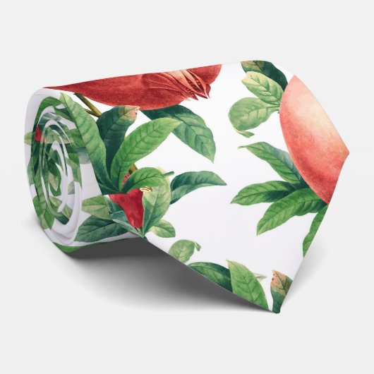 Pomegranat Muster Krawatte (Gerollt)