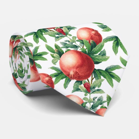 Pomegranat Muster Krawatte (Gerollt)