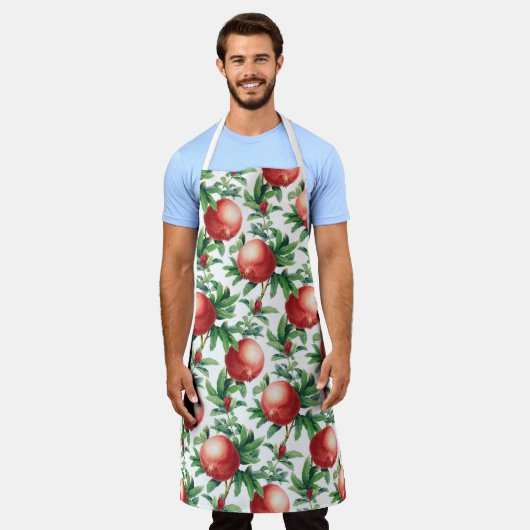 Pomegranat Muster Schürze (Getragen)