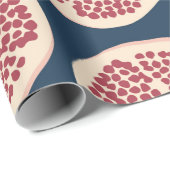 Pomegranat nahtloses Muster, Hintergrund mit Pomeg Geschenkpapier (Rolleneckpunkt)