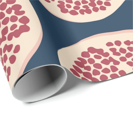 Pomegranat nahtloses Muster, Hintergrund mit Pomeg Geschenkpapier (Rolleneckpunkt)