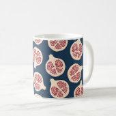 Pomegranat nahtloses Muster, Hintergrund mit Pomeg Kaffeetasse (VorderseiteRechts)