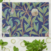 Pomegranat und Little Bird, William Morris Geschirrtuch (Gefaltet)