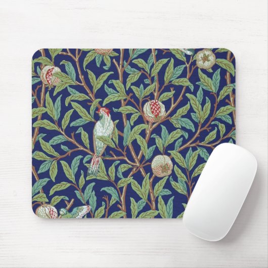 Pomegranat und Little Bird, William Morris Mousepad (Mit Mouse)