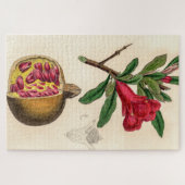 Pomegranat-Vintage Abbildung Puzzle (Horizontal)