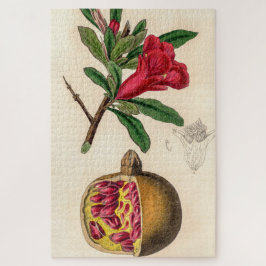 Pomegranat-Vintage Abbildung Puzzle