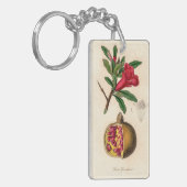 Pomegranat-Vintage Abbildung Schlüsselanhänger (Vorderseite links)
