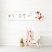 Pomegranat Wasserfarbe Thema Helle Farben Banner (InSitu)