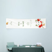 Pomegranat Wasserfarbe Thema Helle Farben Banner (Messeveranstaltung)