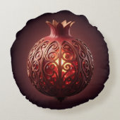 Pomegranate´10 Rundes Kissen (Rückseite)
