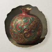 Pomegranate´11 Rundes Kissen (Rückseite)