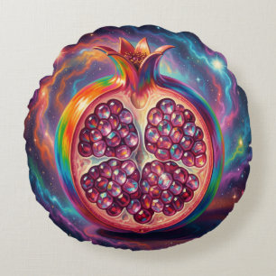 Pomegranate´1 Rundes Kissen