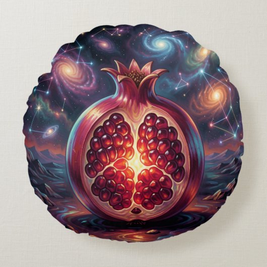 Pomegranate´2 Rundes Kissen (Vorderseite)