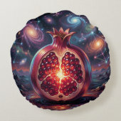 Pomegranate´2 Rundes Kissen (Rückseite)