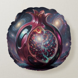 Pomegranate´3 Rundes Kissen