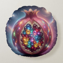 Pomegranate´4 Rundes Kissen