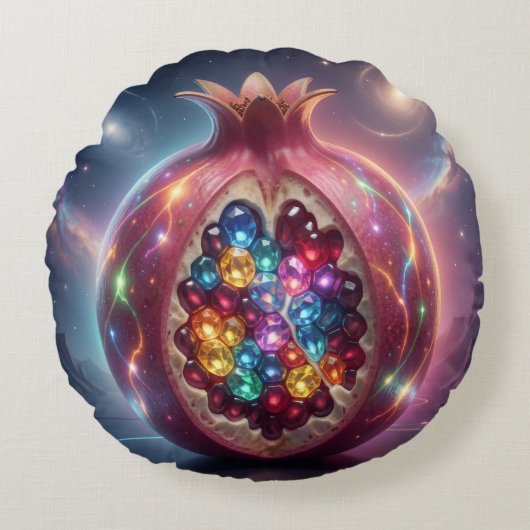 Pomegranate´4 Rundes Kissen (Vorderseite)