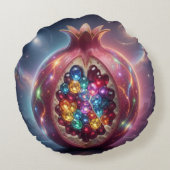 Pomegranate´4 Rundes Kissen (Rückseite)