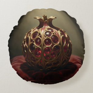 Pomegranate´9 Rundes Kissen