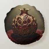 Pomegranate´9 Rundes Kissen (Rückseite)