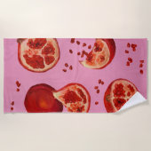 Pomegranate Beach Towel Strandtuch (Vorderseite)