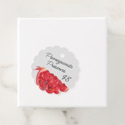 Pomegranate behält hausgemachte Canning Jar Price Geschenkanhänger (Beispiel)