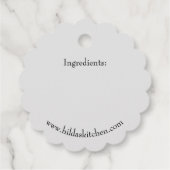 Pomegranate behält hausgemachte Canning Jar Price Geschenkanhänger (Rückseite)