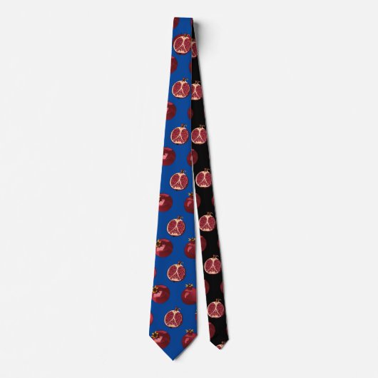 Pomegranate Blue Neck Tie Krawatte (Vorderseite)