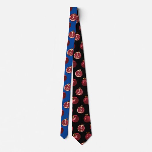 Pomegranate Blue Neck Tie Krawatte (Rückseite)