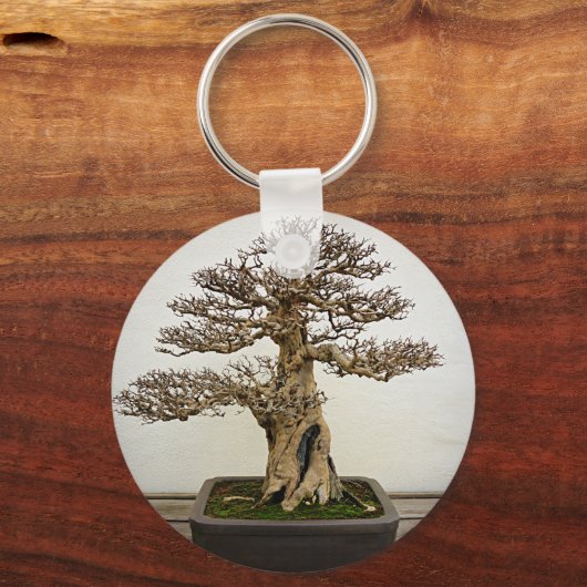 Pomegranate Bonsai Tree Schlüsselanhänger (Vorderseite)