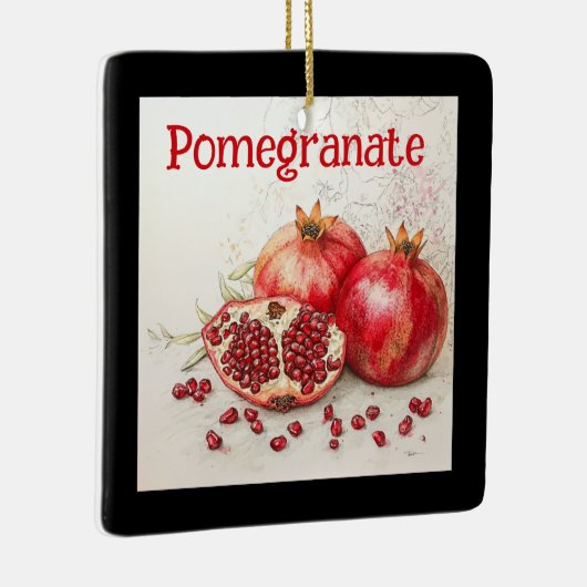 Pomegranate Ceramic Ornament (Rechts)