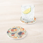 Pomegranate & Citrus Mittelmeerküste Sandsteinküst Getränkeuntersetzer (Seite)